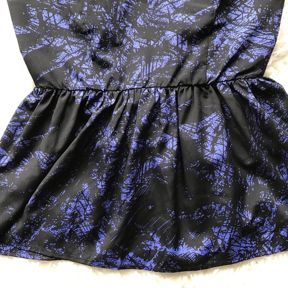 GREYLIN PURPLE BLACK‎ PEPLUM TANK - Picture 3 of 8